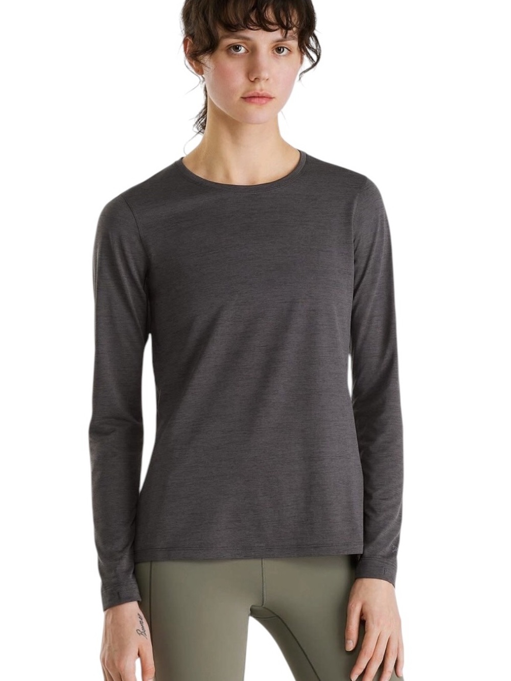Arc'teryx Women's Taema Crew Neck Shirt UPF 50+ Gray Size M - Picture 1 of 10